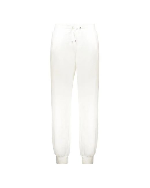 Moorer White Drawstring Elasticated Track Pants