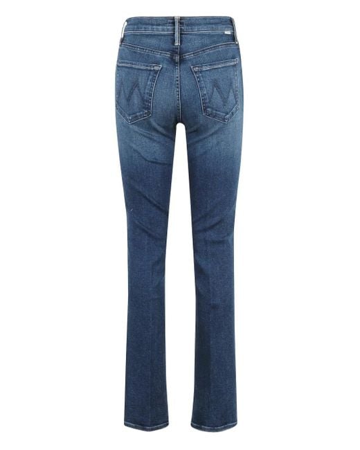 Mother Blue Belt-Loops Jeans