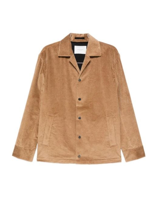 メンズ Paolo Pecora Corduroy Shirt Jacket Natural