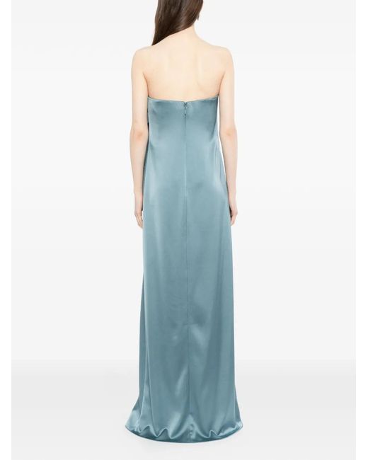 Amsale Cascade Maxi-Jurk in het Blue