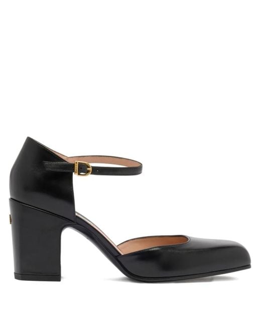 Bally Black Eclayr Pumps Mit Knöchelriemen 75Mm