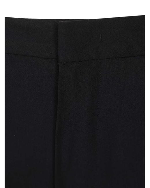 Emporio Armani Black Emblem Tailored Trousers for men