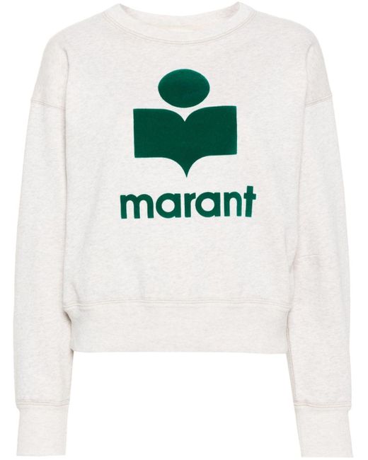 Isabel Marant Multicolor Mobyli Flocked-logo Sweatshirt