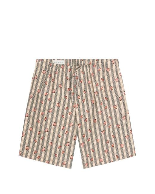 Dries Van Noten Natural Cotton Poplin Shorts for men