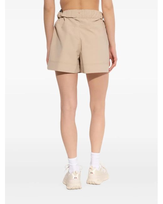 Moncler Natural Logo Nylon Shorts