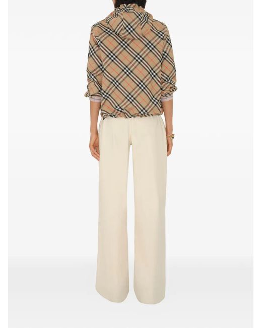 Burberry Natural Check Hooded Jacket