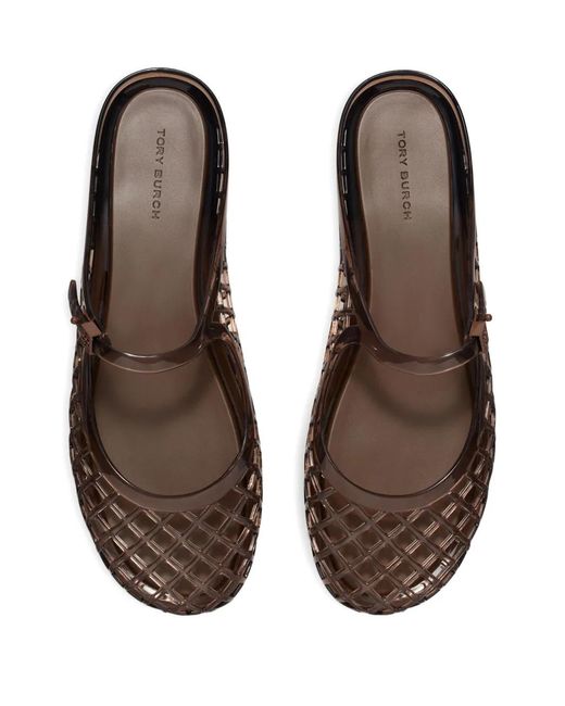 Tory Burch White Stylish Tpu Buckle Strap Sandals