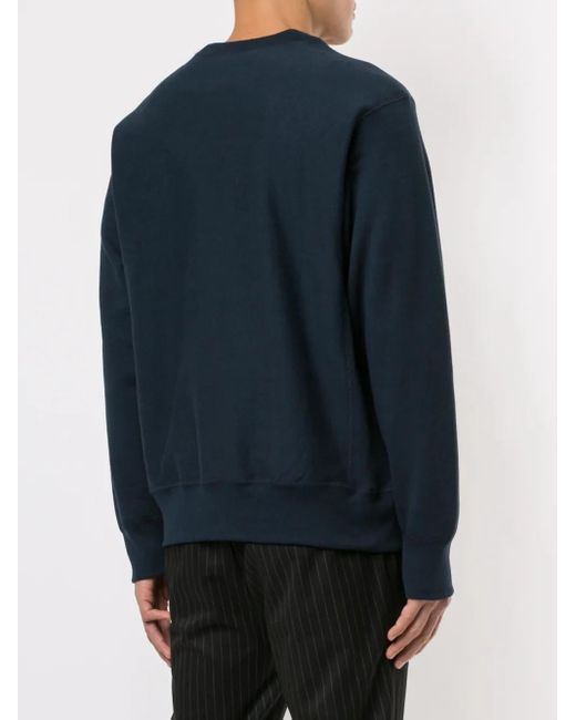 Supreme Blue Box Logo Crew-Neck Sweatshirt for men