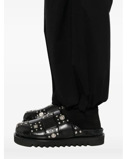 CROQUIS Black Wide-Leg Cargo Trousers for men
