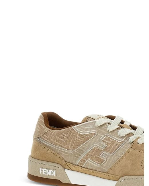 Fendi Natural Match Ff Monogram Sneakers for men