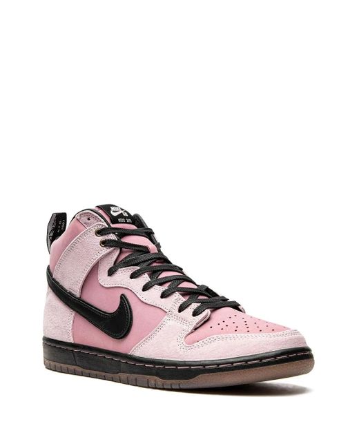 Nike Pink Sb Dunk High Pro "Kcdc" Sneakers for men