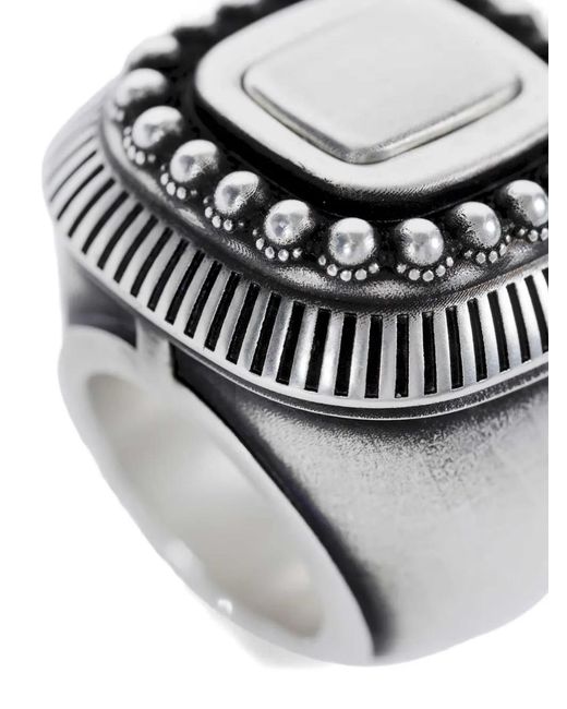 Ann Demeulemeester Gray Char Wide Ring