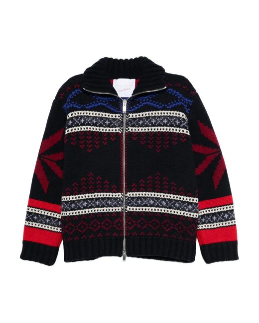 Cardigan Con Zip di Giada Benincasa in Blue