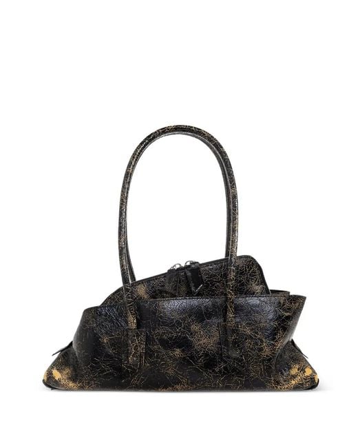 The Attico Black "La Passeggiata Small" Top Handle Bag