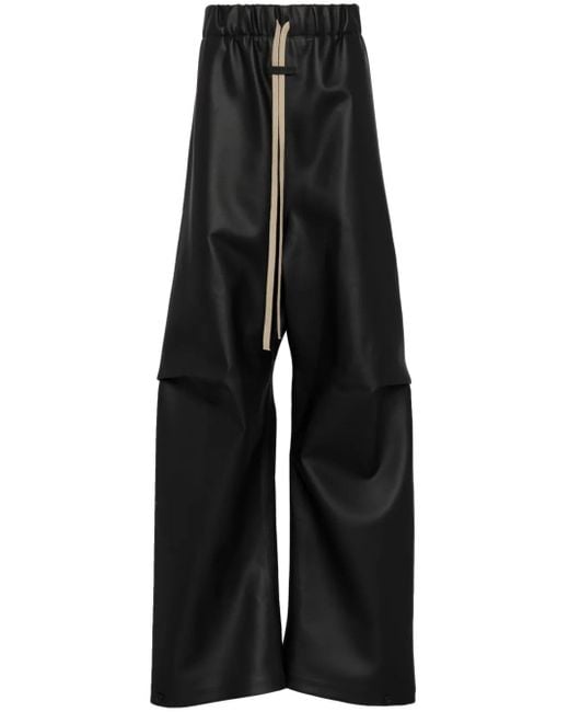メンズ Fear Of God Pleated Wide-leg Trousers Black