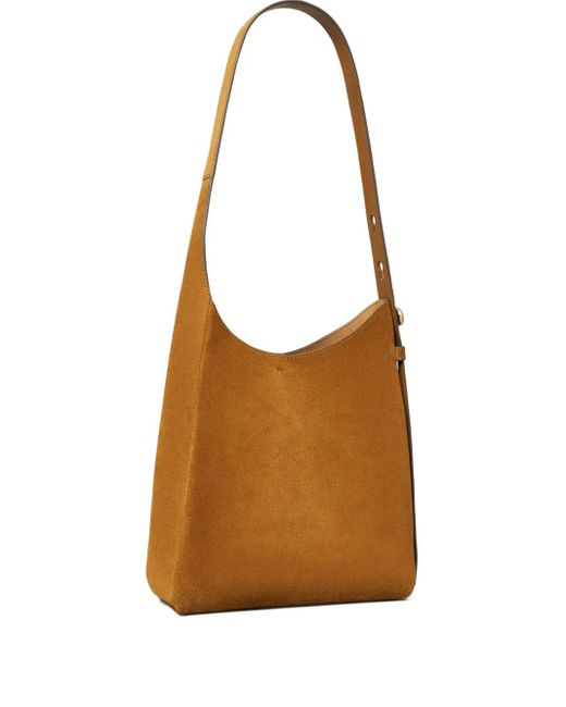 Tory Burch Kleine Romy Suède Shopper in het Brown