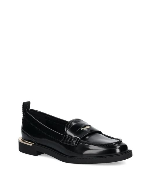 DKNY Black Coin-Detail Loafers