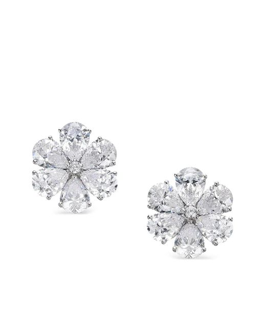 Anabela Chan Diamond Flower ピアス Metallic