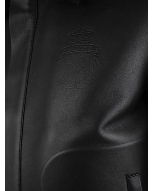 Billionaire Blue Veste En Cuir for men
