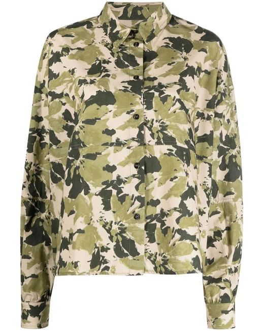 Woolrich Green Wilderness Camouflage-Print Shirt