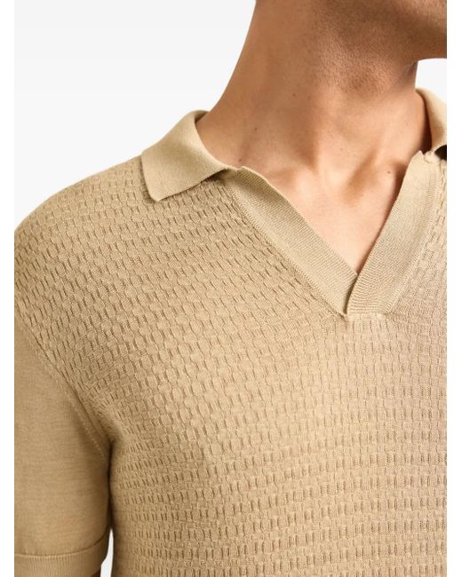 Polo Horton di Orlebar Brown in Natural da Uomo