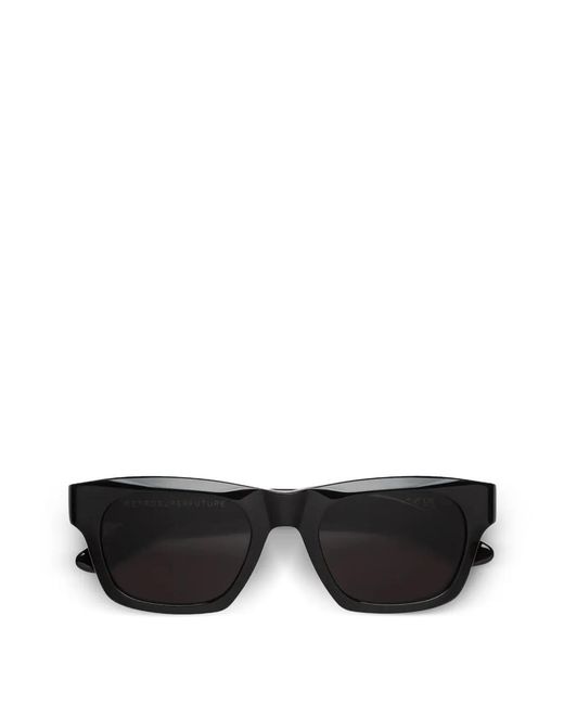 Retrosuperfuture Black Rectangle-Frame Sunglasses