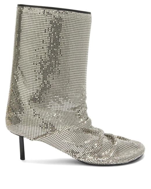 Jil Sander Gray Leather Boots