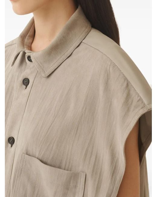Fabiana Filippi Natural Sleeveless Shirt