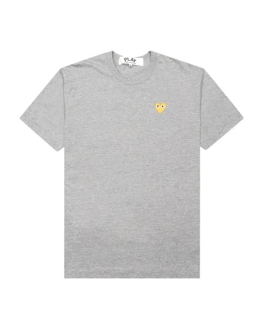 COMME DES GARÇONS PLAY Gray Cotton T-Shirt
