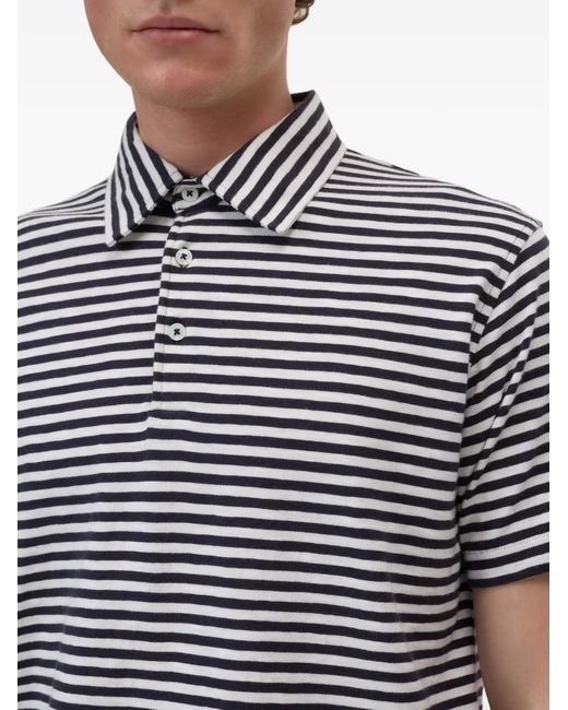 Polo A Rayas Closed de hombre de color Blue
