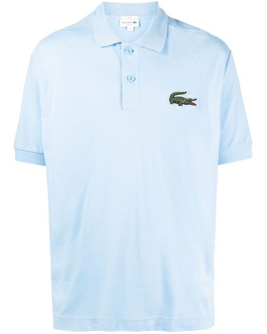 Lacoste Poloshirt mit Logo-Patch in Blau für Herren | Lyst AT