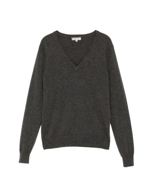 N.Peal Cashmere Gray Phoebe V-Neck Top