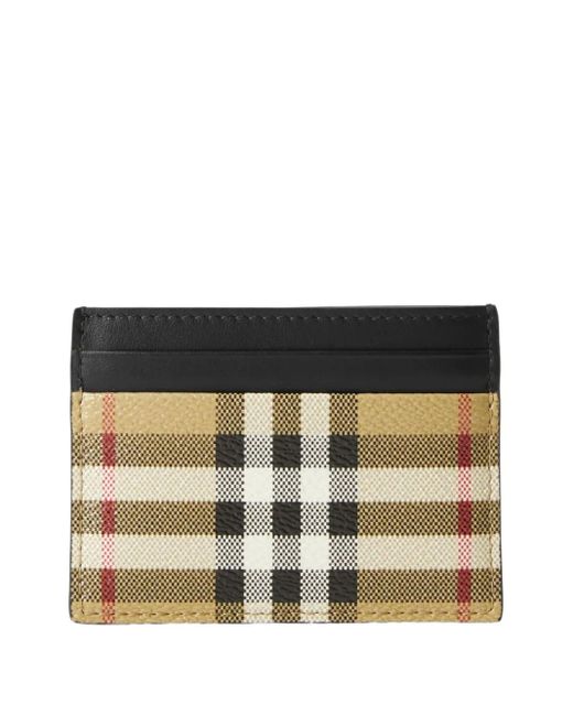 Portacarte A Quadri di Burberry in Black da Uomo