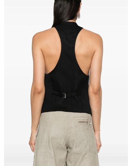 DSquared² Black Classic Dean Vest Clothing