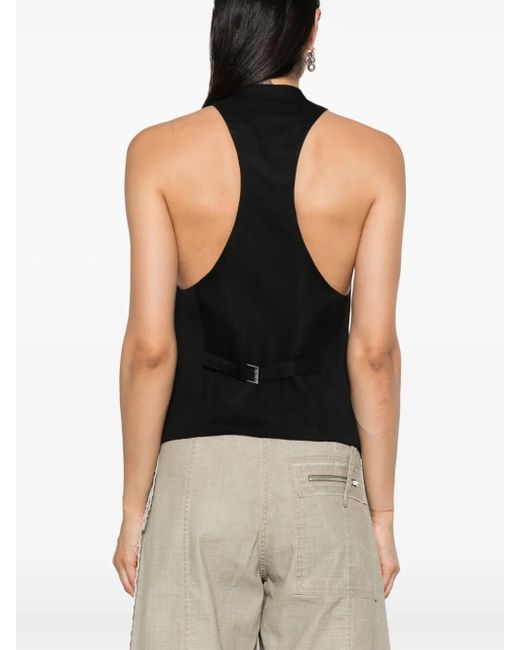 DSquared² Black Classic Dean Racerback-Weste