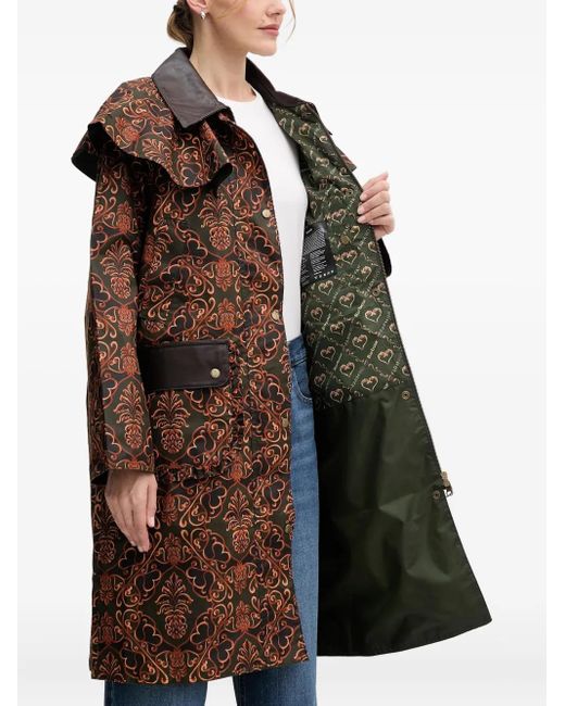 Barbour Brown X Farm Rio Luana Coat