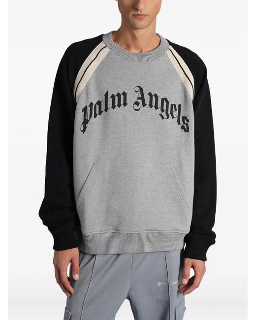 Palm Angels Gray Sweatshirt for men