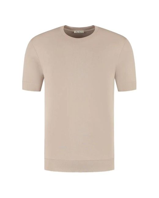 STEFAN BRANDT Natural Crew-Neck Short-Sleeve T-Shirt for men