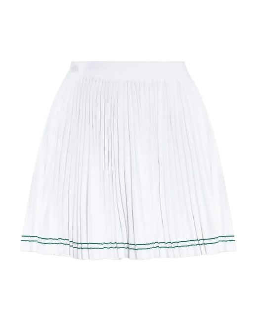 Lacoste Geplooide Rok in het White