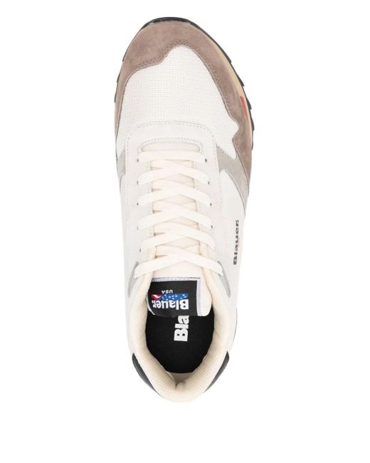 Blauer Sneakers aus Leder in White für Herren
