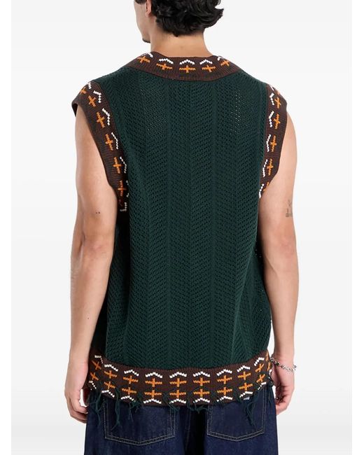 Adidas Black X Clot Knit Vest By Edison Chen Top for men
