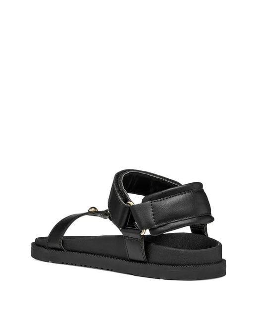 Geox White Foammentera Stud-Embellished Touch-Strap Sandals