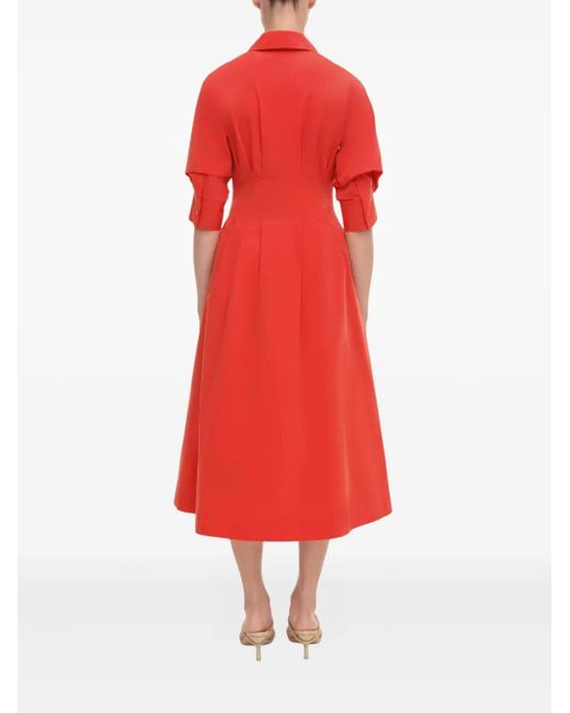 Jonathan Simkhai Red Midikleid-Hemd