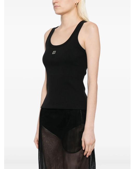 Tory Burch Black Scoop Tank