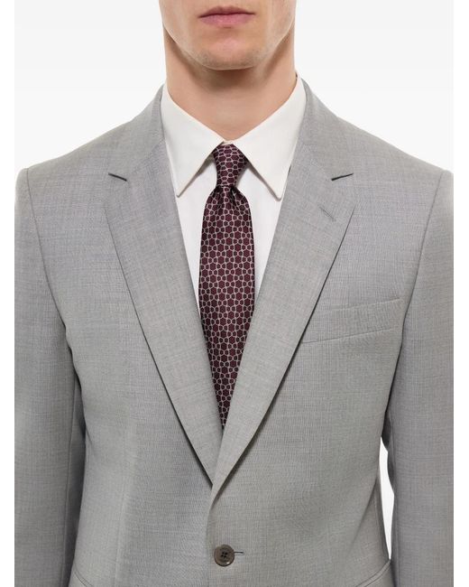 Fursac White Silk Tie for men