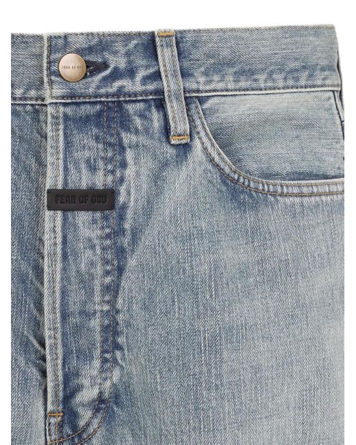 Fear Of God Blue Five-Pocket Relaxed Jeans for men