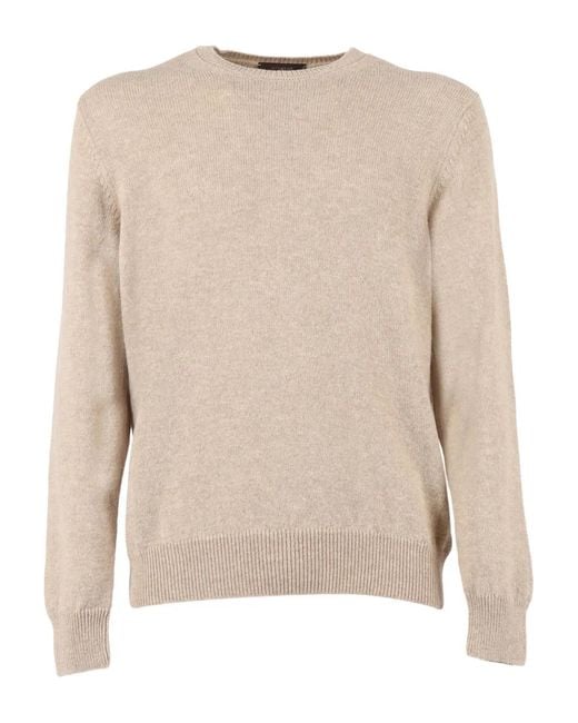 Zanone Natural Crew-Neck Sweater for men