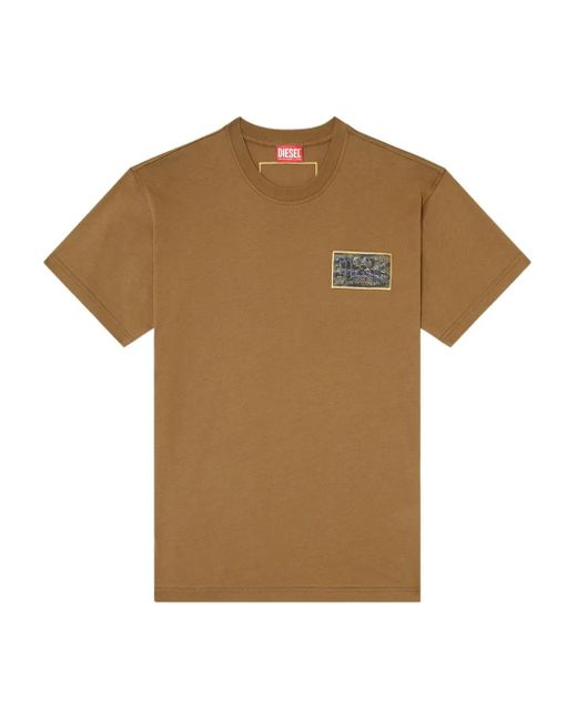 DIESEL T-Norm-T3 T-Shirt Met Grafische Print in het Brown voor heren