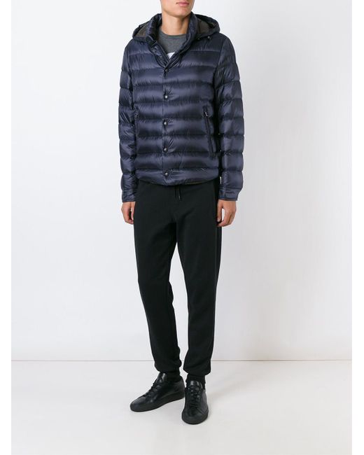 Moncler Fur Cluny Parka in Navy (Blue) for Men | Lyst