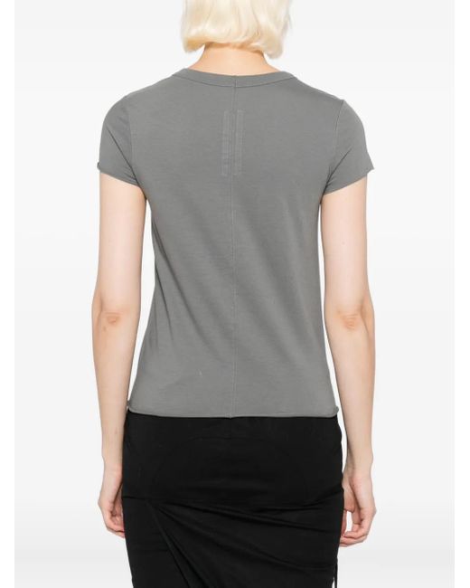 Rick Owens Gray Slashed Levels T-Shirt